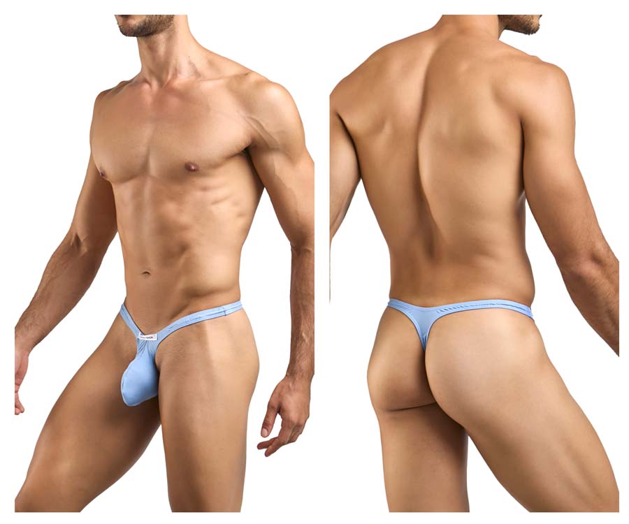 [JUSTIN+SIMON] Bulge Thongs Peach Blue (XSJBU02)